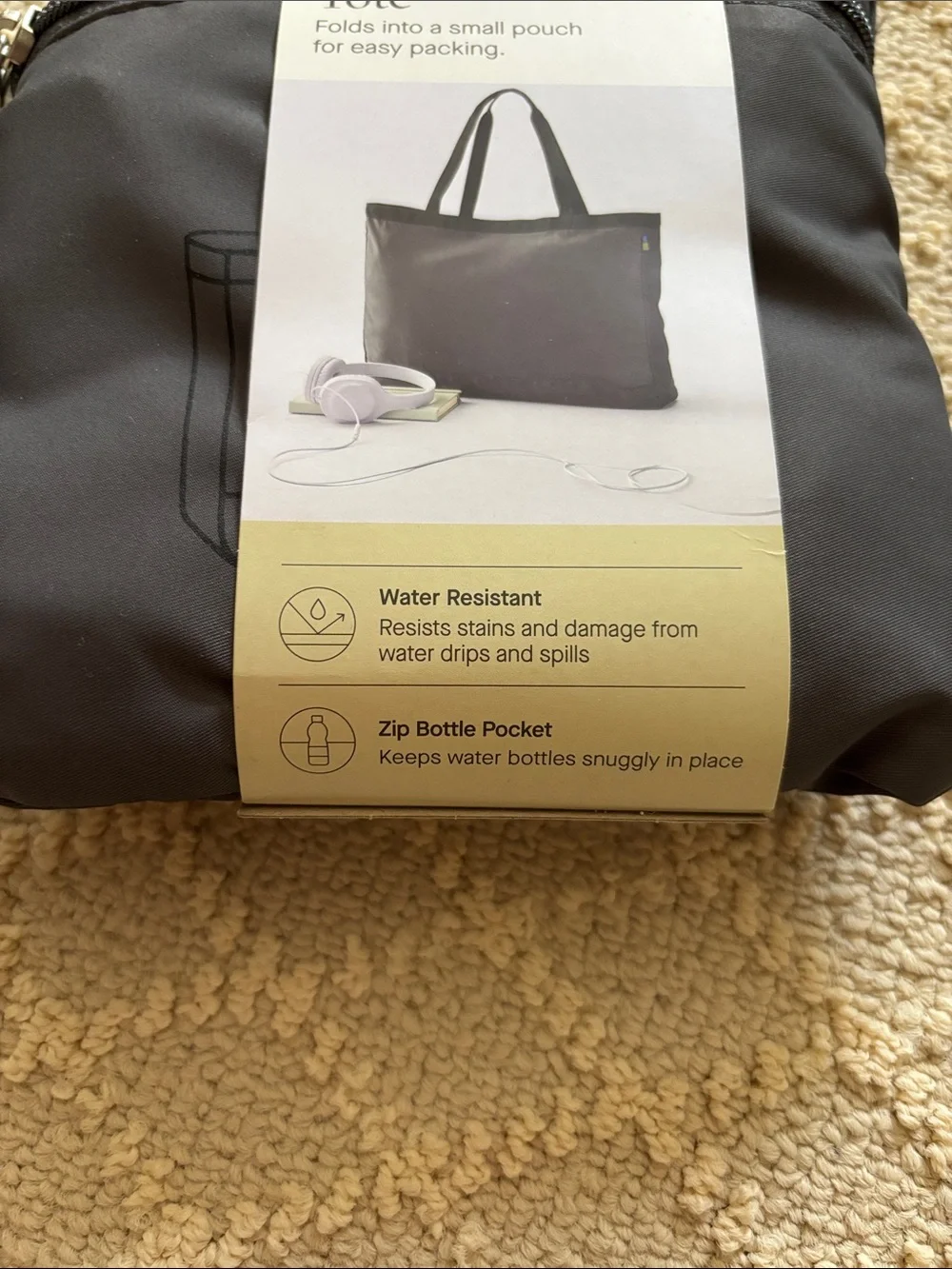 NWT Open Story 25L Packable Tote - Charcoal Gray